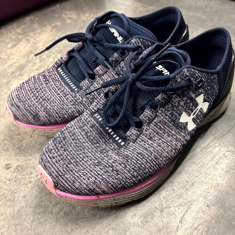 Under Armour Bandit 3 Women's Running Shoes Size 8.5 Pink Black Athletic Sneaker
